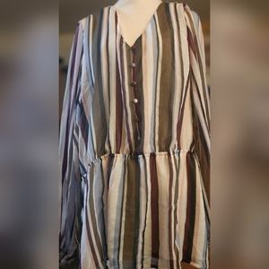 Striped Long Sleeve Top